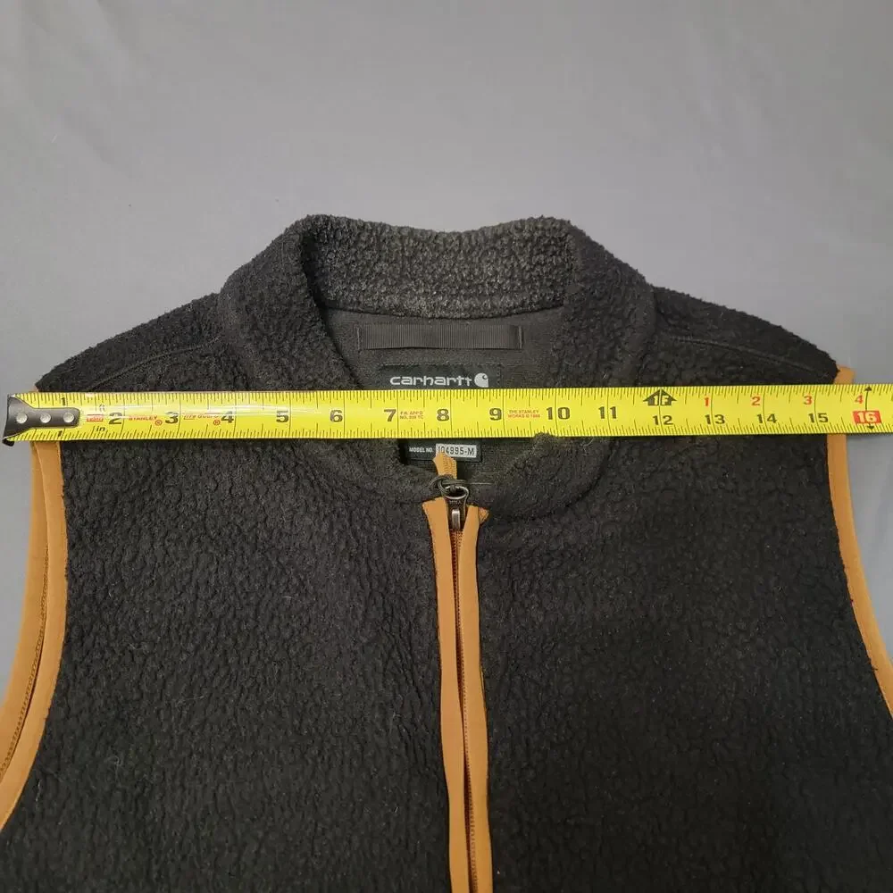 Carhartt Sherpa Fleece Zip Vest Relaxed Fit Workwear Utility Layer